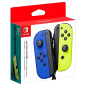 Paire de Manettes Joy-Con Switch Nintendo Bleue/Droite Jaune Néon · Smarty Paris